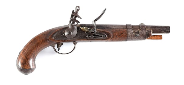 (A) US MODEL 1816 FLINTLOCK PISTOL BY NORTH.