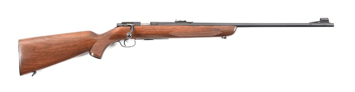 (C) WINCHESTER MODEL 75 SPORTER BOLT ACTION RIFLE.