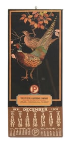 PETERS CARTRIDGE COMPANY CALENDER.