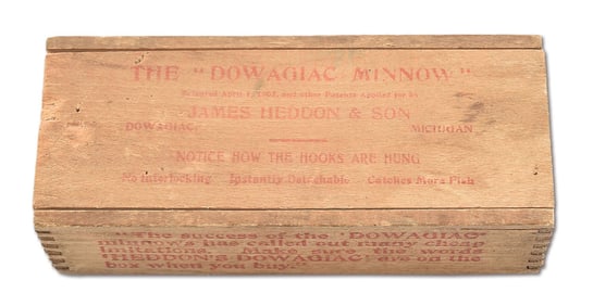 HEDDON WOOD BOX FOR 106 DOWAGIAC UNDERWATER MINNOW