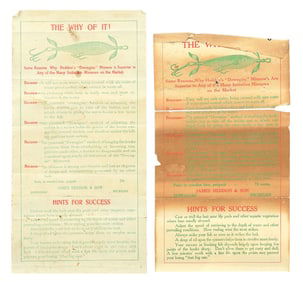TWO HEDDON “THE WHY OF IT” BOX INSERTS