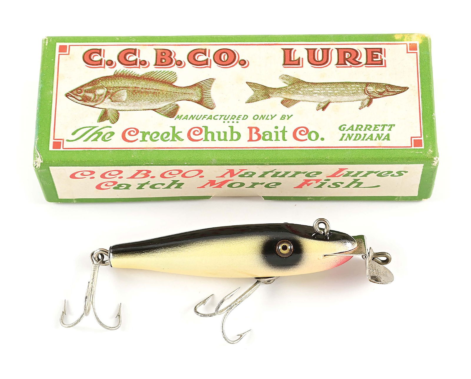 CREEK CHUB NO 900 SPECIAL BABY PIKIE MINNOW IN CORRECT BOX: 3 - 1/4" Length. Creek Chub specials were limited only to the fisherman’s imagination and as long as you ordered a dozen, they’d make you almost any pattern you could come up with. This ba