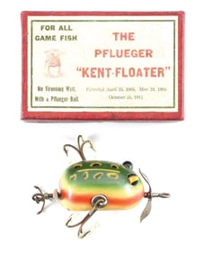 PFLUEGER KENT FLOATER IN MAROON BOX