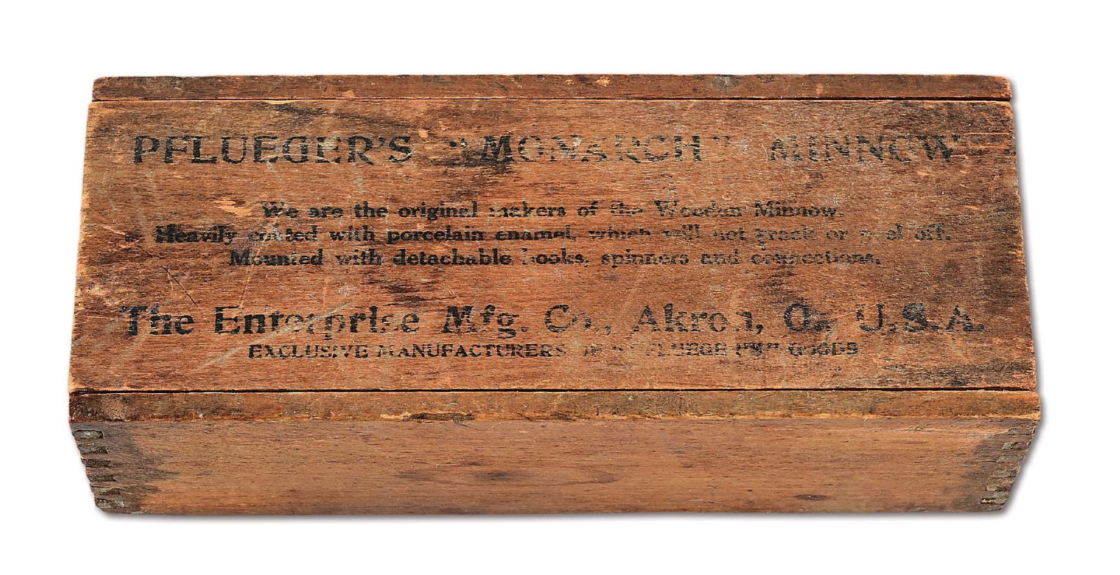 PFLUEGER’S MONARCH MINNOW WOODEN BOX (1 of 7)