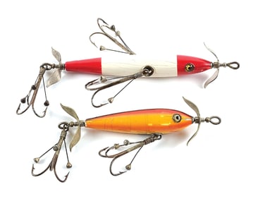 SOUTH BEND MINNOWS WITH BING’S WEEDLESS HOOKS