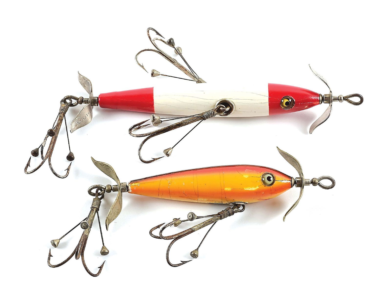 SOUTH BEND MINNOWS WITH BING’S WEEDLESS HOOKS (1 of 6)