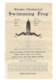 RHODES MECHANICAL SWIMMING FROG BOX INSERT