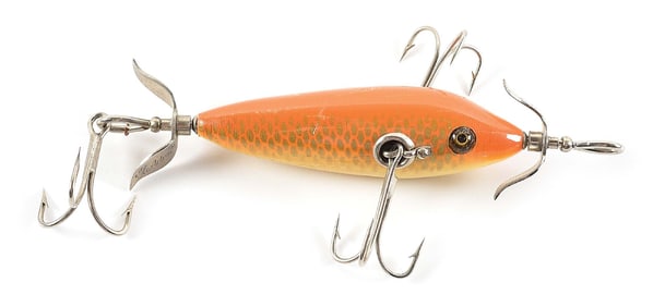 HEDDON 109K 3-HOOK DOWAGIAC UNDERWATER MINNOW IN GOLDFISH SCALE