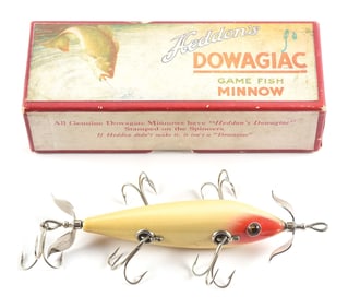 HEDDON 152 DOWAGIAC MINNOW WITH RED CHEEKS IN BOX