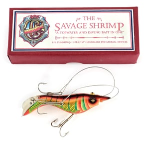JAN CUMMINGS SAVAGE SHRIMP IN SARASOTA SHINER NEW IN BOX