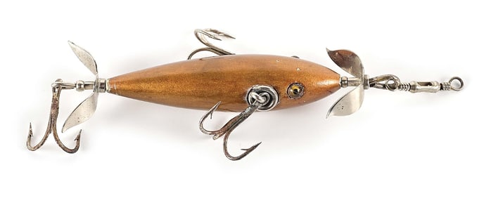 PFLUEGER NEVERFAIL 3 HOOK UNDERWATER MINNOW IN GOLD