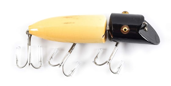 HEDDON 8309WBH ZIG WAG IN WHITE WITH BLACK HEAD