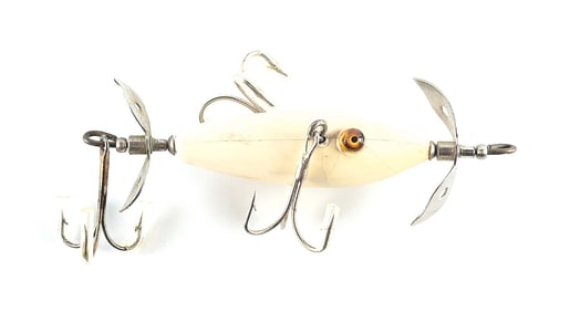 KEELING 3-HOOK FLAT EXPERT MINNOW IN WHITE
