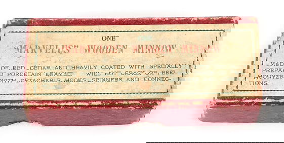 MARVELOUS MAROON BOX PFLUEGER MINNOW