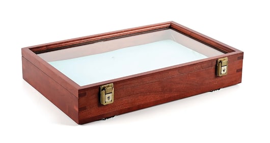 MEDIUM SIZE CHERRY DISPLAY CASE