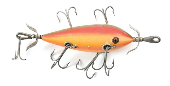 HEDDON 301 SIX HOOK COAST MINNOW IN RAINBOW