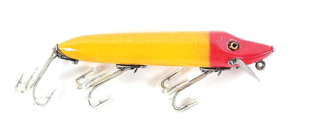HEDDON 7505RH VAMP IN YELLOW BODY RED HEAD