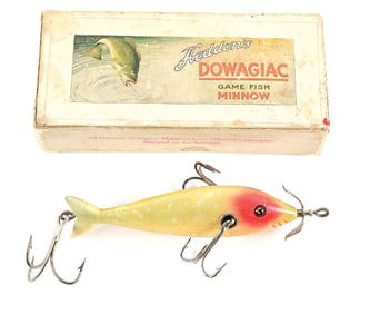 HEDDON 1300 BLACK SUCKER MUSKY MINNOW WITH BOX