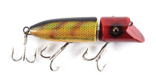 HEDDON 8309LRH ZIG WAG IN RED HEAD PERCH SCALE