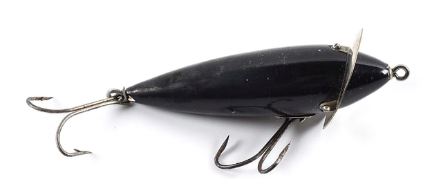 HEDDON 219G SURFACE DOWAGIAC IN ALL BLACK