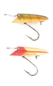 2 HEDDON DELUXE SALMON BASSERS