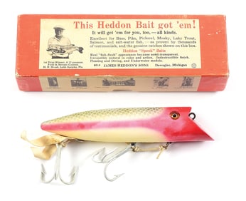 HEDDON 8569PAS KING BASSER IN ALLEN STRIPEY IN CORRECT BOX