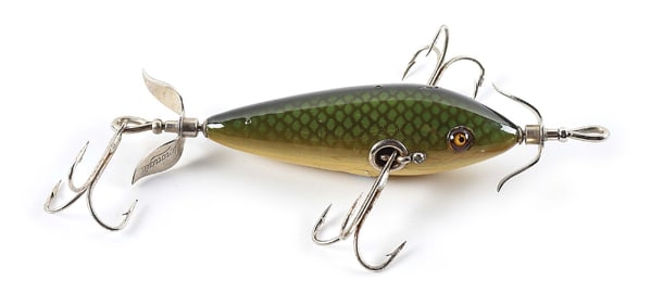HEDDON 109D DOWAGIAC UNDERWATER MINNOW IN GREEN SCALE