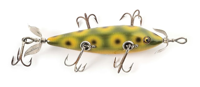 HEDDON 159B DOWAGIAC MINNOW IN FROG SPOT