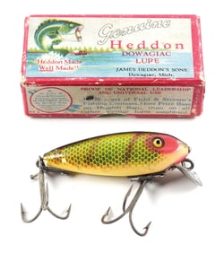 HEDDON 119L RIVER RUNT IN PERCH SCALE WITH BOX