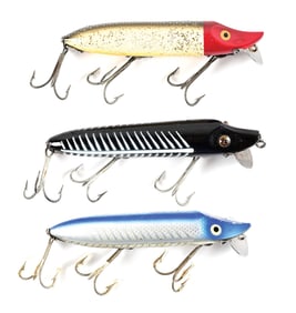 THREE HEDDON VAMP LURES