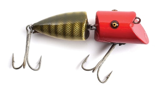 HEDDON ZIG WAG JUNIOR IN RED HEAD NATURAL SCALE