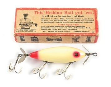 HEDDON 302 SURFACE DOWAGIAC MINNOW IN BRUSH BOX