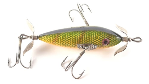 HEDDON 109L DOWAGIAC UNDERWATHER MINNOW WITH RARE ZINC EYES