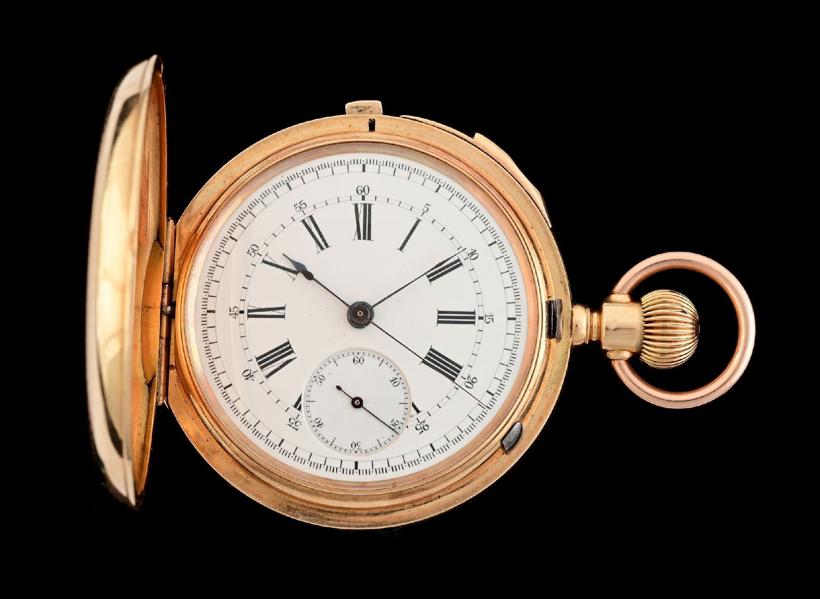 14K GOLD MERMOD FRERES H/C QUARTER REPEATER POCKET WATCH (1 of 10)