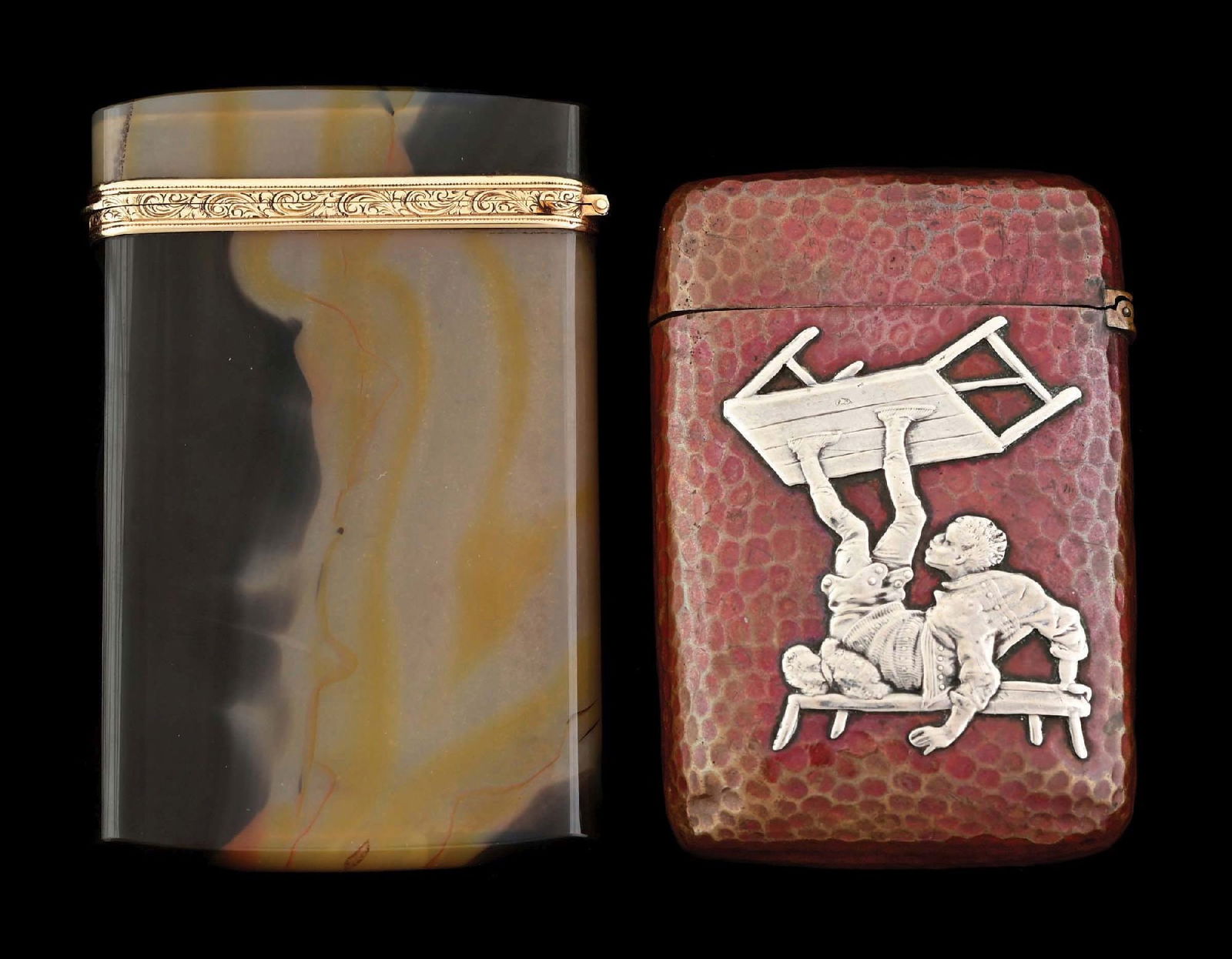 LOT OF 2: VICTORIAN CARD CASES (1 of 6)