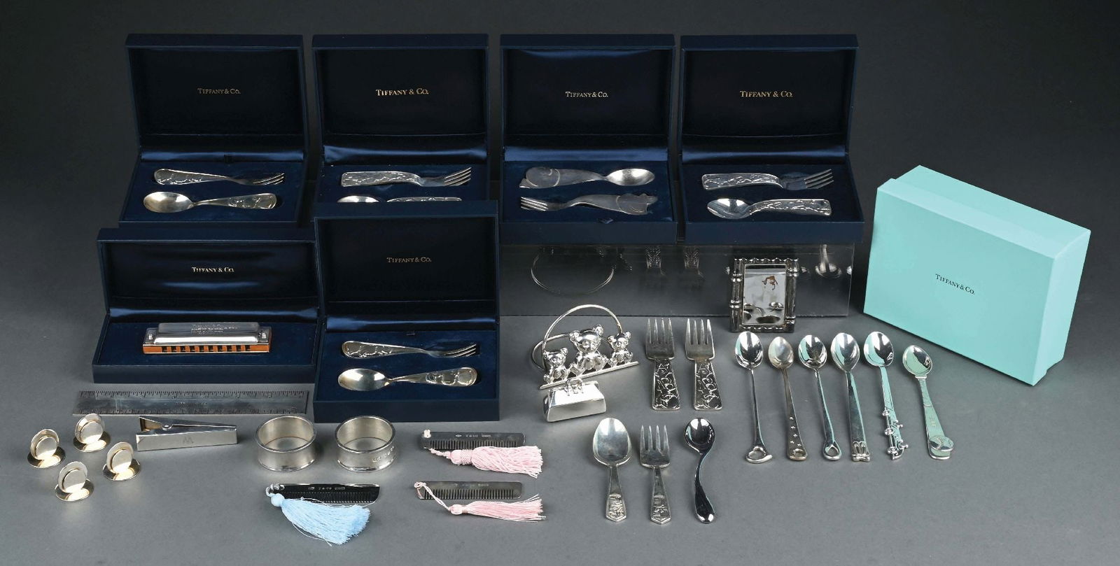 A GROUP OF TIFFANY STERLING BABY SILVER (1 of 8)