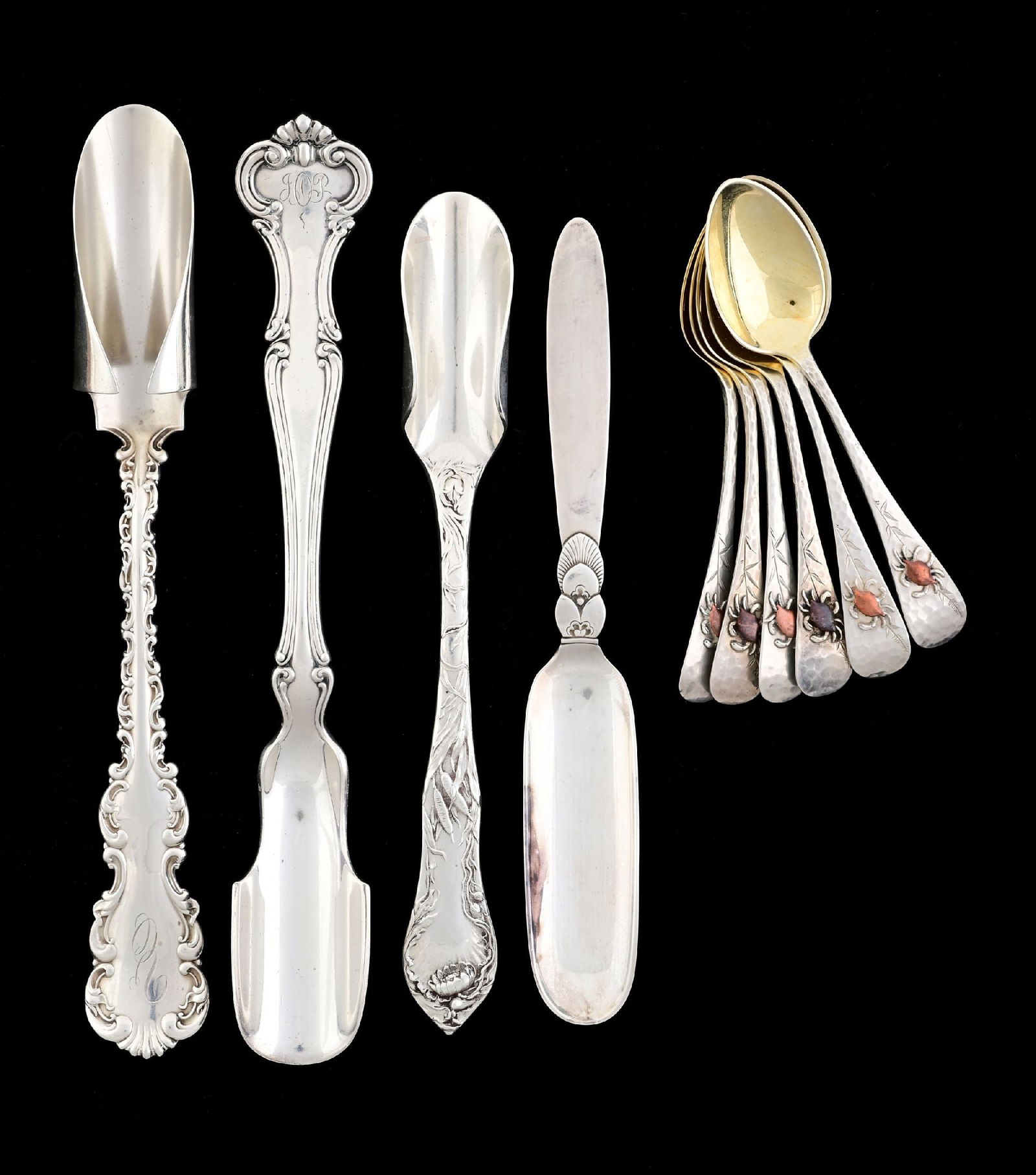 LOT OF 10: STERLING SILVER SERVING SET (1 of 5)