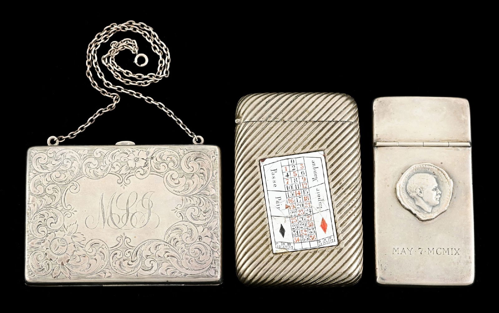 LOT OF 3: VICTORIAN CARD CASES (1 of 5)