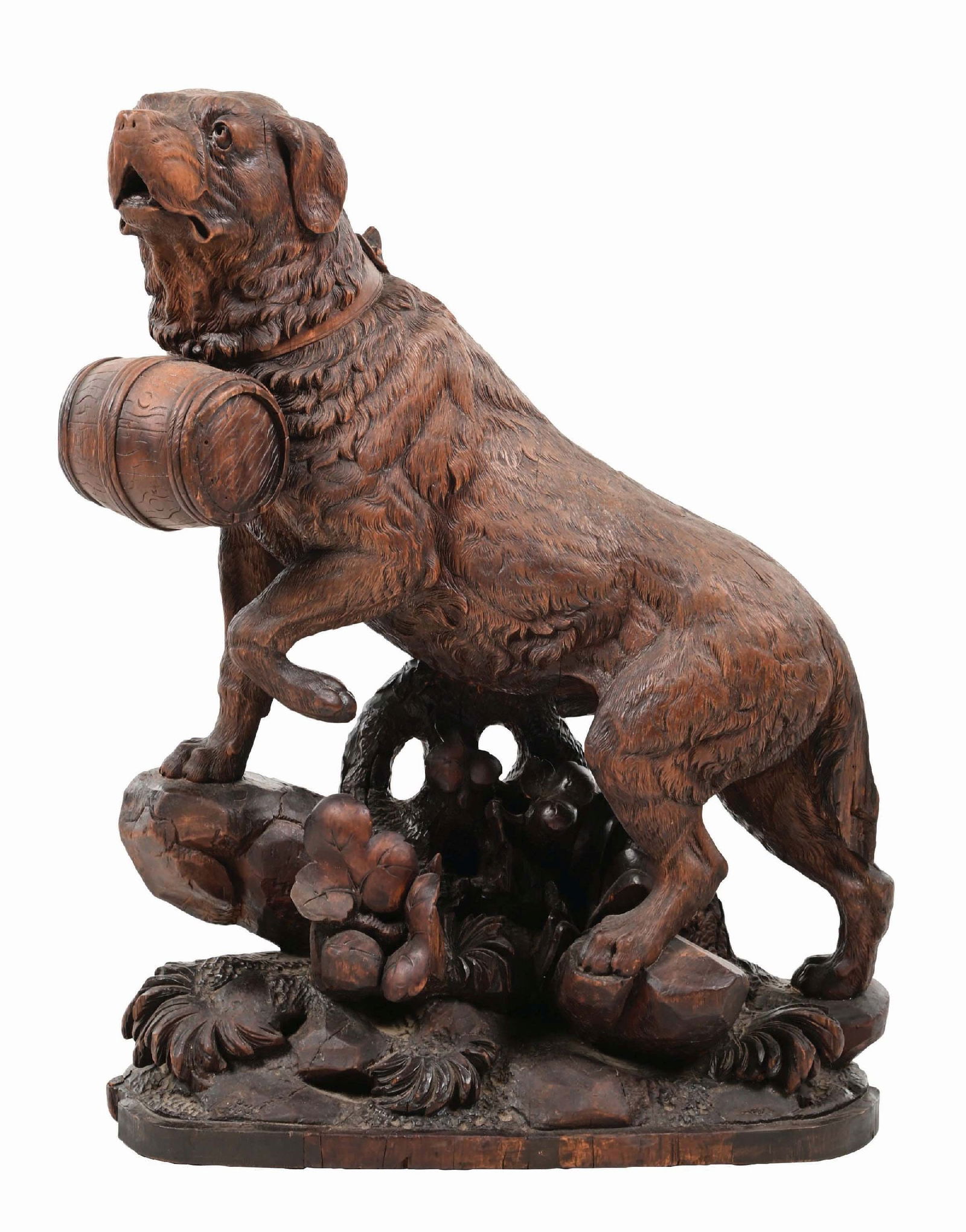 BLACK FOREST CARVED DOG (1 of 5)