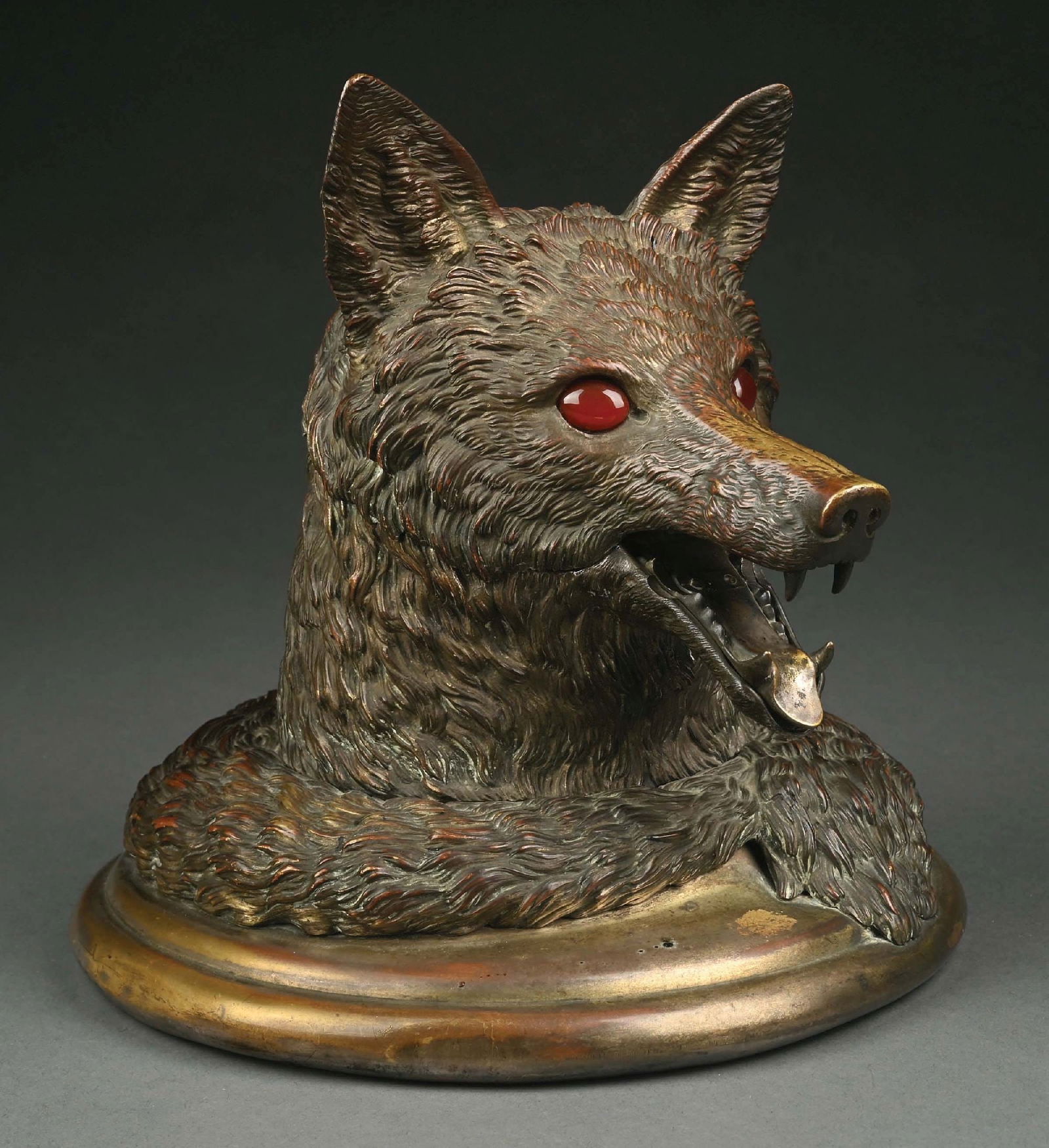 MAGNIFICENT FOX HEAD TOBACCO HUMIDOR (1 of 5)