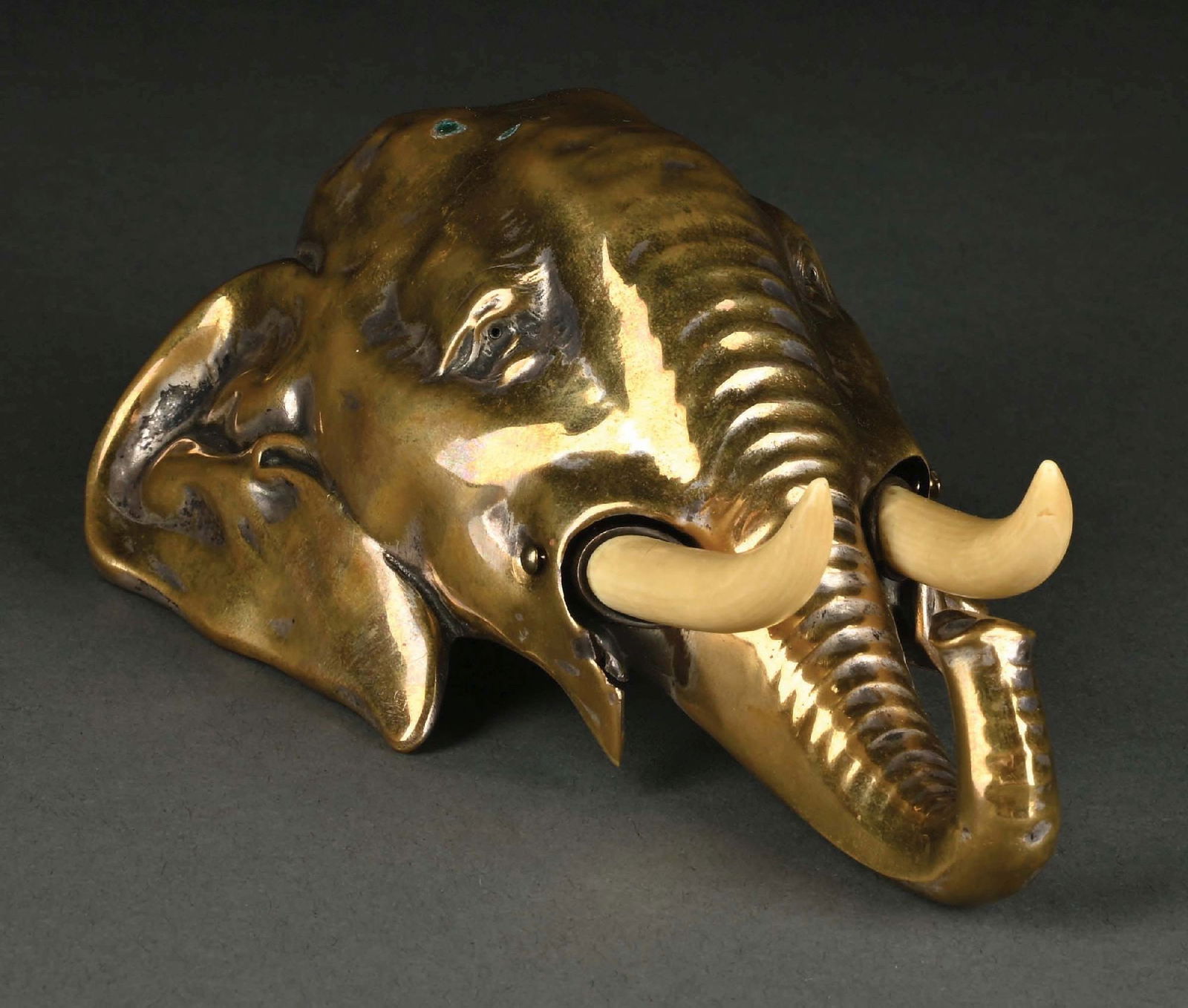 ELEPHANT W/ TUSKS TAPPER BELL (1 of 5)
