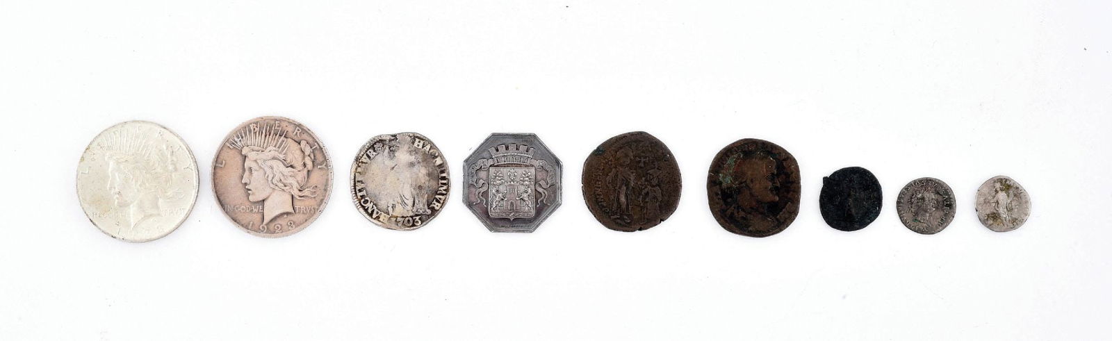 LOT OF 9: COINS (1 of 2)