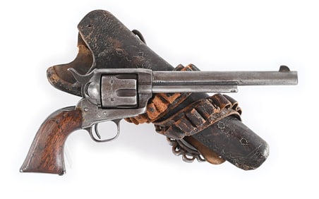 (A) PRIME CUSTER RANGE AINSWORTH INSPECTED COLT SINGLE ACTION ARMY REVOLVER ATTRIBUTED TO EDWARD
