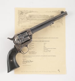 (C) COLT FRONTIER SIX SHOOTER SHIPPED TO CELEBRATED WESTERN ARTIST C.M. RUSSELL