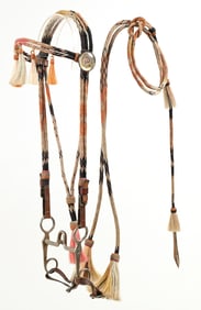 YUMA PRISON HORSEHAIR BRIDLE & MARTINGALE