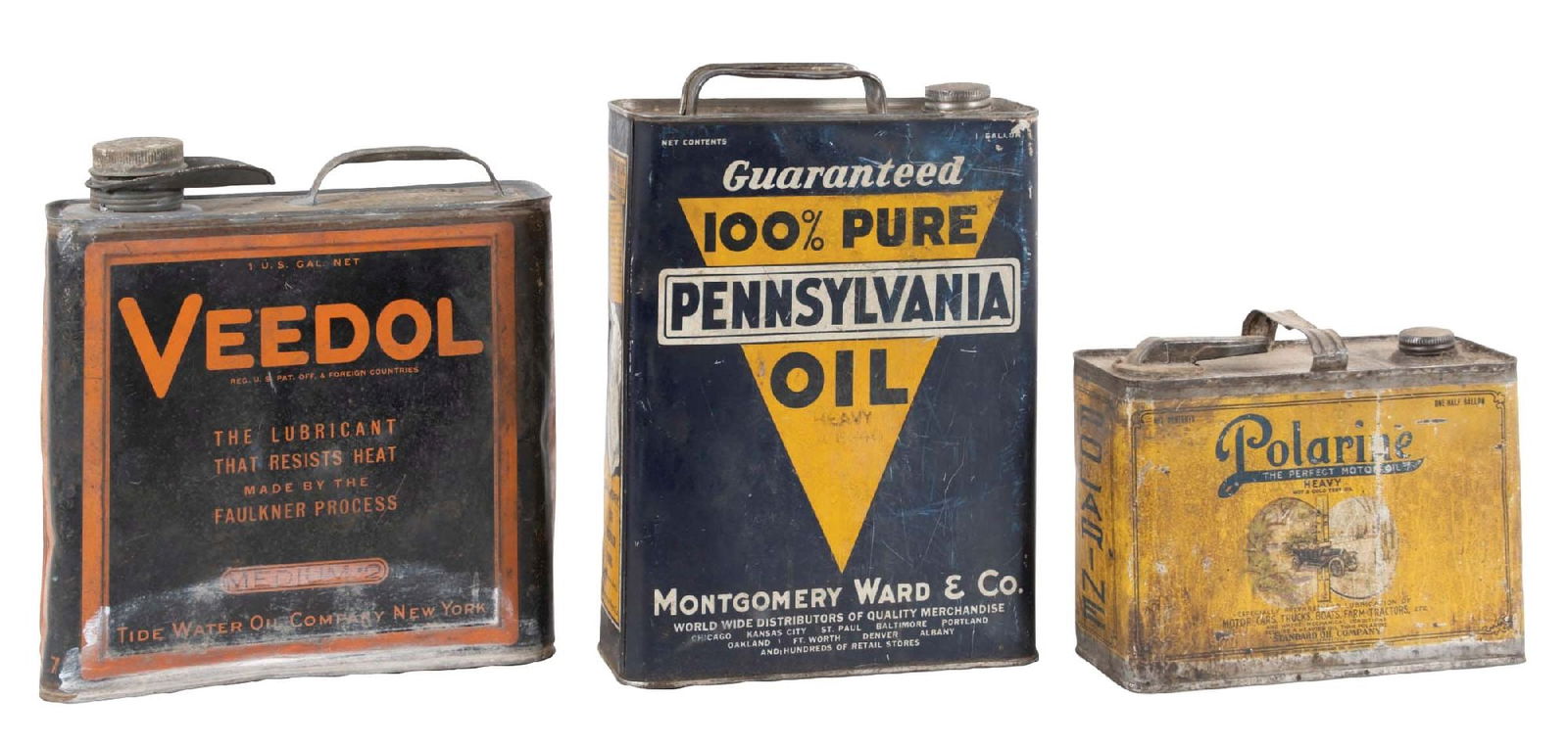 COLLECTION OF 3: OIL CANS. (1 of 6)