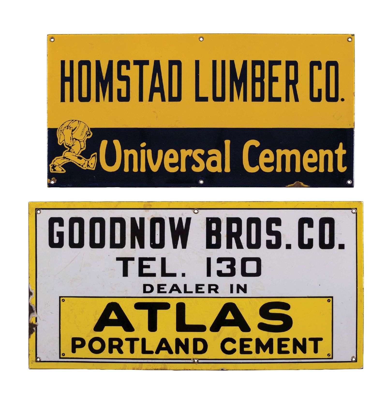 Lone Star Portland Cement Porcelain Sign