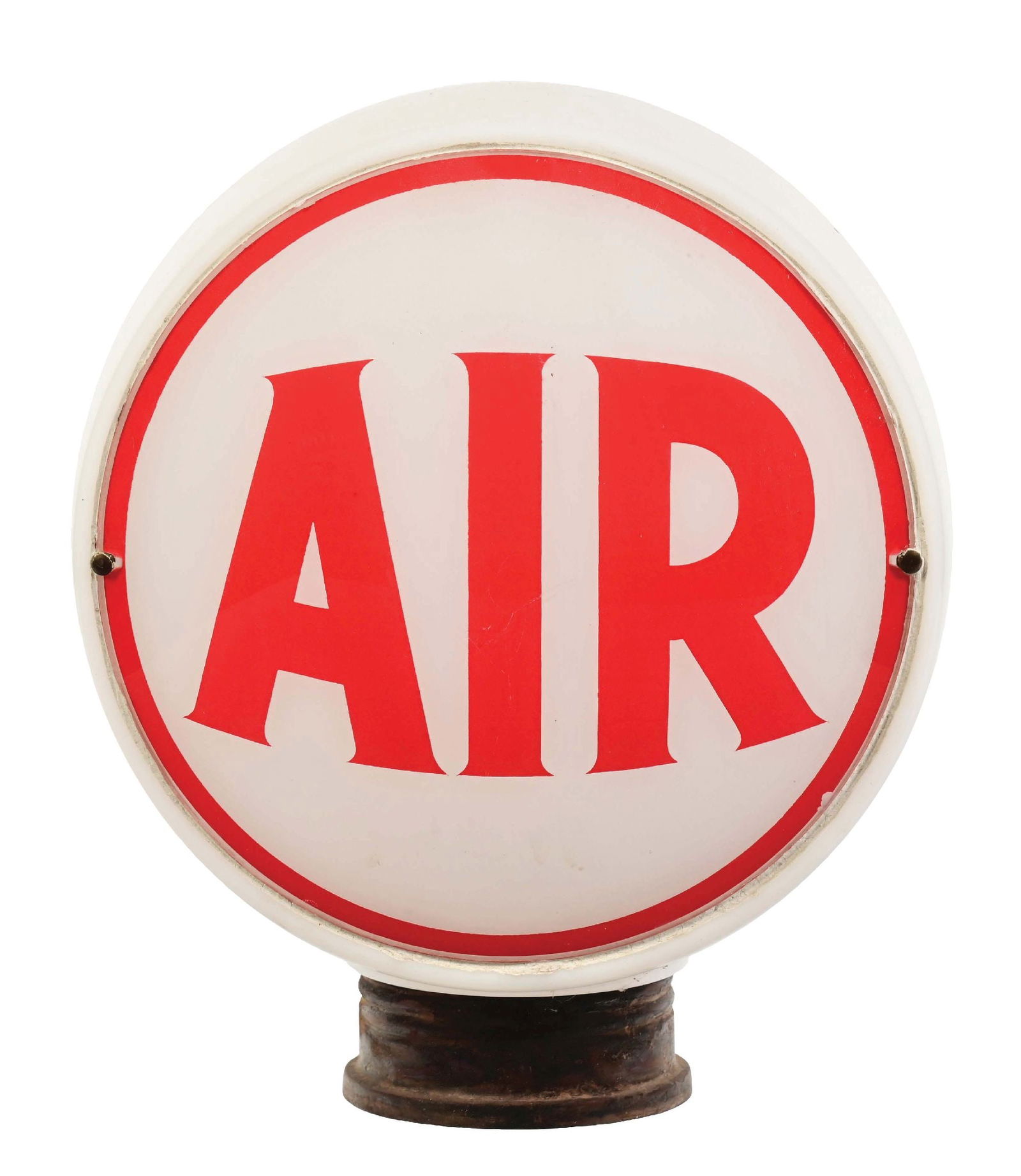 AIR COMPLETE 9" GLOBE LENSES ON GLASS BODY W/ THREADED BASE (1 of 4)