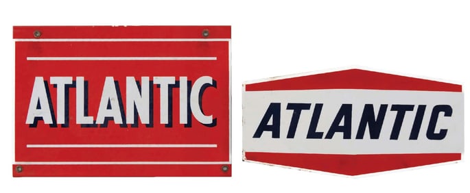 COLLECTION OF 2: ATLANTIC PUMP PLATES