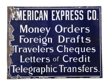 AMERICAN EXPRESS CO. FLANGE SIGN